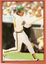 1982 Topps Baseball Stickers     224     Tony Armas